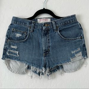 Vintage wrangler denim cutoff shorts